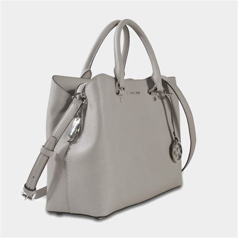 sac michael kors gris|Michael Kors large satchel bag.